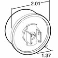 Truck-Lite Low Profile, Led, Yellow Round, 2 Diode, Marker Clearance Light, P3, Fit N Forget M/C, 12V 30270Y